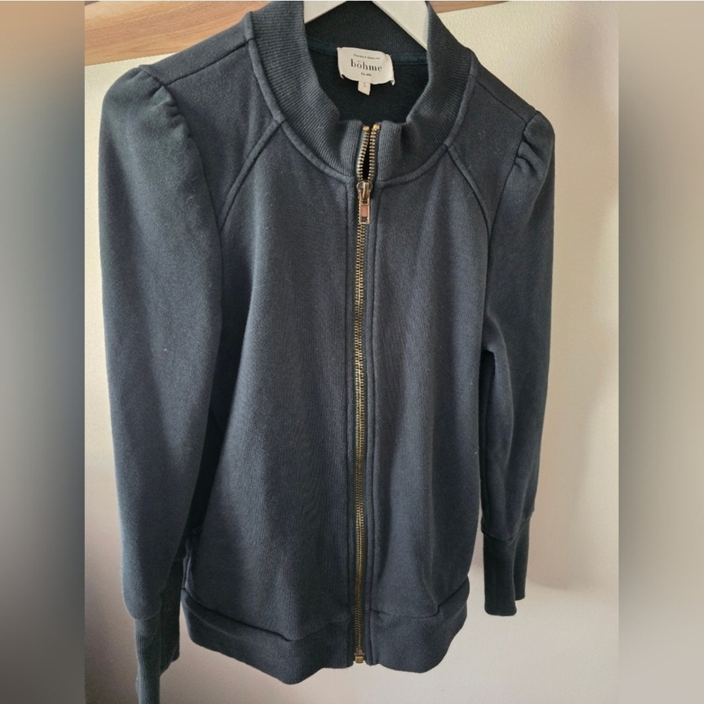 Bohme Hunter Green Zip-Up Jacket